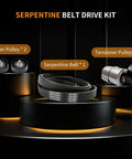 High Performance Serpentine Belt Tensioner And Idler Pulley Kit For Hyundai Sonata 2006 To 2010 And Kia Forte 2010 To 2013 With Perfect Fitment, belt and pulleys