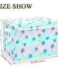 Insane Quality Foldable Storage Bin With Lid, Collapsible Box For Home Bedroom, 300D Oxford Fabric, 16.5x12.6x11.8 inches.