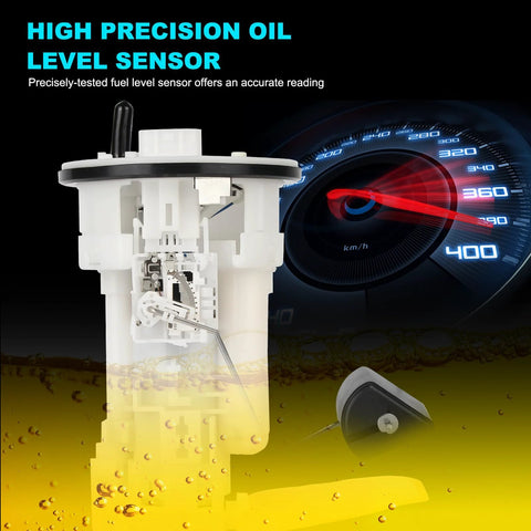 Drop-In Electric Fuel Pump Module Assembly For Toyota Corolla And Chevy Prizm 1998 1999 2000 2001 2002 1.8L L4 Gas Direct Fit Replacement OEM-Grade Fuel Pump Assembly Replaces FG2218 SP9163M 77024-02010 83320-12620 23221-0D010 with oil level sensor and digital gauge display