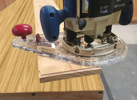 Adjustable Circle Cutting Guide Set Featuring Built Tough Metric And Imperial Scales For No Sweat Precision Cutting With Top Shelf Inside Outside Router Templates For Custom Woodworks