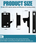 Bulk 20 Pack RV Drawer Latches And Catches With Mounting Screws, 10 Lbs Pull Force RV Cabinet Door Latches, size diagram