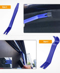 5 Piece Auto Trim Removal Tool Kit No Scratch Pry Set For Car Door Panels Clips And Dashboard Nylon Construction With Fastener Remover Durable Easy Dismantle