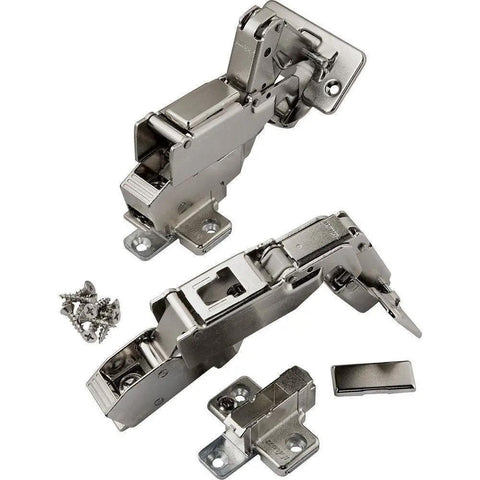 Boss Level Soft Close Cabinet Hinge Featuring Smooth As Butter Operation And No Hassle Clip Top Installation Plus Seamless Three Way Adjustments For A Massive 170 Degree Swing with screws.