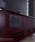 Front view of AV cabinet with cooling vents for Ultra Quiet 12 Inch Cooling Fan System With Multi Speed Controller For Home Theater AV Cabinets