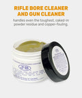 Open jar of Non Embedding Bore Cleaning Compound For Gun Barrels Heavy Duty Solvent Oil Paste That Keeps Your Firearms Clean And Ready To Roll
