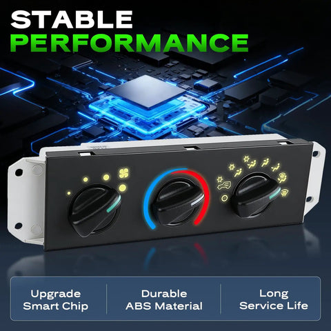 Jeep Wrangler TJ Climate Control Panel AC Heater Module With Blower Motor Switch Replacement OE 55037473AB stable design