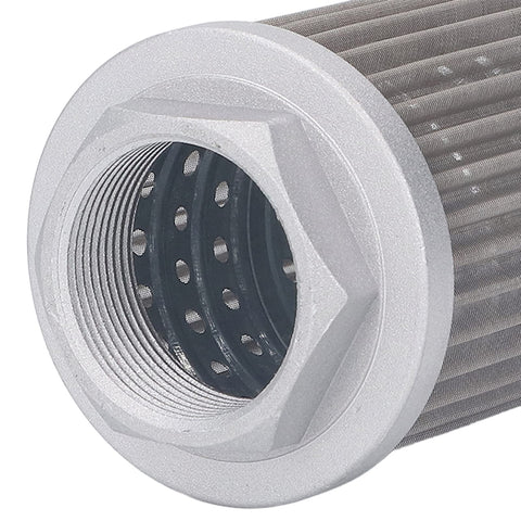 WU 100 Hydraulic Oil Suction Filter For Generators, Stainless Steel Tubular Connection, 80x100x180 Micron Filtration, Built To Last, Durable Stainless Construction, Easy Install, Prolongs Generator Oil System Reliability