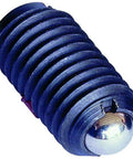 Heavy Duty Ball Plunger Featuring Rock Solid Black Oxide Coating And Super Smooth Stainless Steel Ball For Bulletproof Latching And Seamless Fixture Indexing Comes In Packs Of Five, close-up view with stainless steel ball.