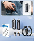 Wireless HDMI Transmitter And Receiver For Laptop To TV Or Monitor Or Projector, compact design, with cables and manual displayed