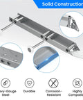 Heavy Duty Garage Door Top Fixture Brackets With Four Nylon Rollers For Low Headroom Garages Ultra Quiet Operation Rust Resistant Steel Hardware Reinforced Packaging For Safer Shipping