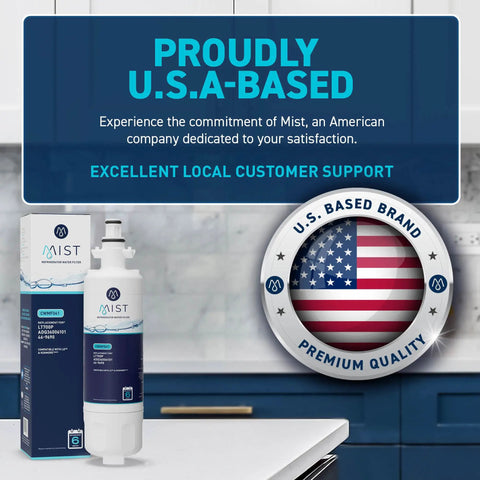 Refrigerator Water Filter Replacement For LG LT700P And Kenmore 469690, NSF 42 Certified, 1 Pack, Twist Lock Fit, Delivers Cleaner Water By Reducing Chlorine And Heavy Metals For Family Safe Drinking