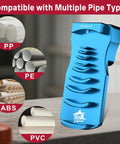 9 In 1 Pvc Pipe Deburring And Chamfering Tool Kit Handles Inner Outer Sizes With Adjustable Depth Guard for multiple pipe types.