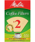 Cone Coffee Filter Size 2 100 Count Natural Brown For Drip Coffee Makers Unbleached Natural Paper packaging