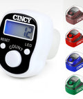 Rock Solid Manual Tally Counter With Bright Led Screen For Night Reads And Instant Reset Slick Ergonomic Grip Ideal For Golf Sweeps Baseball Pitches Lap Tracking And Daily Prayer With Killer Battery Backup White 1 Count displayed with LED screen and reset dial