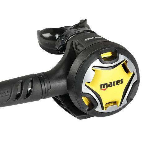 Octopus Dual Second Stage Regulator With Ultralight Tech VAD System And Superflex Hose in black and yellow design