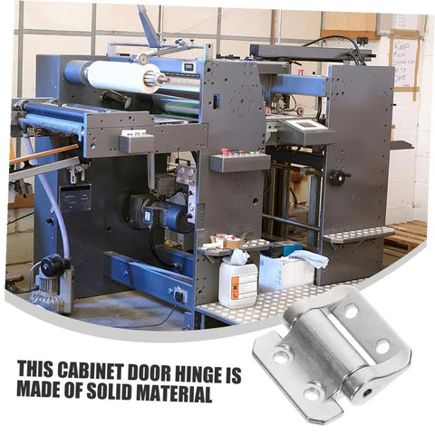 Soft Close Metal Cabinet Door Hinge With Damping High Torque 3 Nm Thickened Zinc Alloy Silver Finish next to machinery.