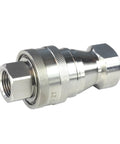 Badass Heavy Duty Half Inch Female Npt Quick Disconnect Coupler Set With 304 Stainless Steel Body and Fluorine Rubber Seals