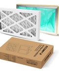 Bang For Your Buck Dual Replacement Filters Set For Ecomax MCF03 Air Filtration Systems showing internal and external filters in packaging.