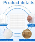 Product details of Anti Slip Silicone Pads For Glass Tables With 132 Pcs Adhesive Dots And Grippers Thin Under Glass Bumpers.