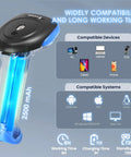 2D Bluetooth Barcode Scanner With 3 In 1 Connectivity Bluetooth 2.4G And USB Wired Handheld Cordless QR Reader for devices