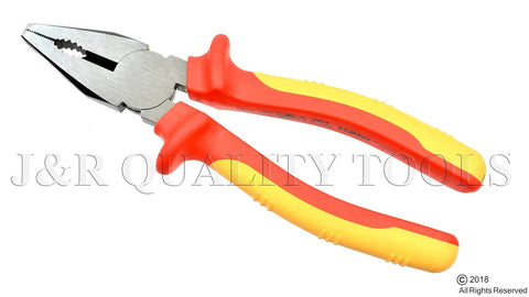 Heavy Duty Insulated Electrician Pliers And Wire Stripper Tools Three Piece Pro Level Toolkit With Genuine 1000 Volt Safety Rating built solid grip.