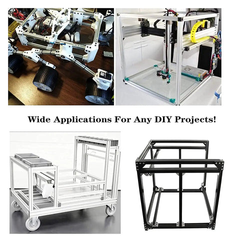 Various DIY projects using Workhorse T Slot 3030 Aluminum Extrusion 39.4 Inch European Standard Anodized Linear Rail Black