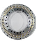 Bulletproof Yrt180 Rotary Table Bearing For Cnc Turntables built heavy duty showing smooth metal finish and precision grooves.