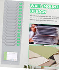 Super Convenient Wall Mounted Storage Rack Equipped With Plenty Of Card Holder Slots A Real Game Changer For Warehouse Material Sorting Office Filing And Classroom Organization, grey card holder slots neatly arranged.