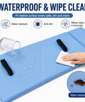 Set Of Two Large Bed Rail Padding Covers Measuring 72 By 15 By 1 Inches With Thick PU Leather Non Slip Bumper Pad waterproof cleaning