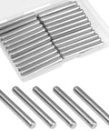 35 Pcs 5mm By 40mm Stainless Steel Shelf Dowel Pins And Shelf Support Pegs For Cabinets And Furniture Fixing displayed with a case