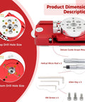 Deluxe Finderscope Guide Scope Mount for Telescopes with Quick Alt Azimuth Alignment Red Metal and Accessories Shown
