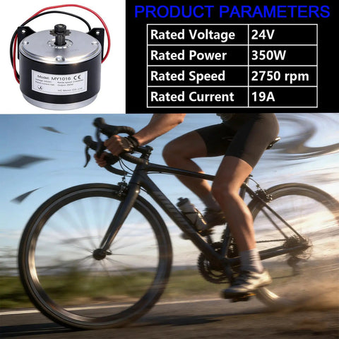 Small Brushed Permanent Magnet Electric Motor For Scooter Drives And DIY Projects 24V DC 350W 2750RPM High Torque Motor Reversible And Ready For Razor E300 E300S E325 Mini Chopper MX350 MX400 Builds