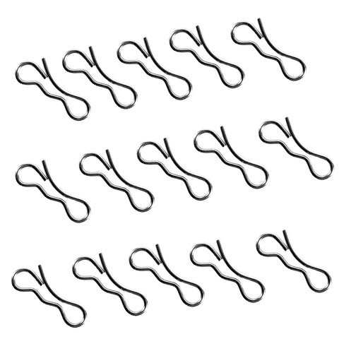 Bow Tie Lock Cotter Pin Five Sixteenth Inch, 15 Pack, shown in steel, for MTD Cub Cadet lawn tractors, decks, gates.