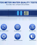 Digital TDS Water Meter For Drinking Water And Home Use 0 To 9990 Ppm Water Quality Tester with titanium probe and display