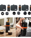 Grab And Go Mini Portable Espresso Maker For Travel And Hiking Easy To Operate And Clean One Pot Two Cups Manual Coffee Brewer Gift