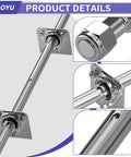 Close-up of Heavy Duty Go Kart Live Axle Kit 44 Inch With 1 Inch Diameter, 3/4 Inch Step Down, and Rear Axle Bearing Kit components.