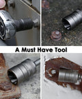 Bolt Extractor Kit with 20 Pieces for Removing Damaged Stripped Frozen Rusted and Rounded Off Bolts Nuts and Screws, Slim Design