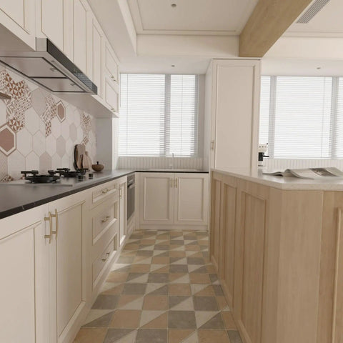 Modern kitchen with 20 Pack 3 Inch Center To Center Solid Heavy Duty Zinc Alloy Cabinet Handles In Champagne Bronze Arch Drawer Pulls on white cabinets