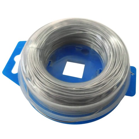 Stainless Steel Safety Lock Wire.032 Gauge, 100 Feet Roll For Motorcycle Repairs, Aircraft Tie Downs And Auto Maintenance, Rustproof Heavy Duty High Tensile Wire With Anti Vibration coiled on blue spool
