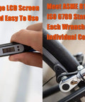 Bit-Head Digital Torque Wrench With Quarter Inch Drive, Peak Torque Readout, Compact Calibrated Tool on bicycle component
