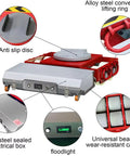 Built For The Grind Electric Transfer Cart With Smooth 360 Degree Rotating Turntable And Wireless Remote For Zero Hassle Heavy Load Moving On Any Floor features alloy steel components and anti-slip discs.