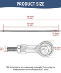 Harley Sportster Brake Linkage Rod For XL883 XL1200 Forward Controls 2004 2013 Black Aluminum Upgrade Kit size diagram