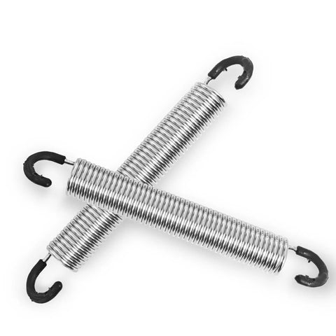 No Sweat Five Inch Recliner Spring Replacement Mechanism Featuring Tough As Nails Tension Steel Extension Springs For Quick Sofa Repair And Chair Bed Fixes Two Pack, steel springs with hooks