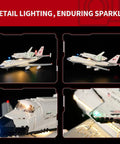 2.0 LED Light Kit For Shuttle Carrier Aircraft 10360 Building Set with hidden wire design, glowing in warm decor atmosphere