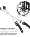 Pair Of Quick Release Bike Skewers QR For MTB And Road Bikes Front 150mm And Rear 190mm Clip Bolt Lever Axle Set