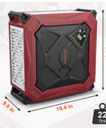 Heavy Duty Ceiling Mounted Dust Collector 1080 Cfm Wireless Remote Air Filtration System with dimensions and weight shown.