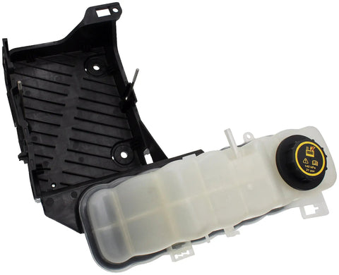 Engine Coolant Reservoir Direct Replacement Built With Rock Solid Plastic Construction For Dead On Fitment And Straight Up Reliable Cooling Performance Year Round - close-up view showing cap and tank.