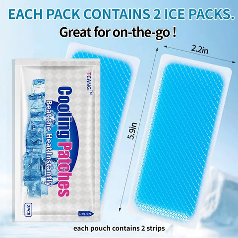 Stay Cool On The Go With Instant Cooling Ice Packs For Outdoor Activities, Large Disposable Patches For Neck And Body