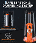 Heavy Duty 5 Ton Hydraulic Toe Jack Dual Stage Lift For Industrial Lathes And Milling Machines Ultra Low Profile Claw Design with dual thickened springs.