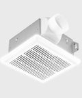 Ultra Quiet 90 CFM Bathroom Exhaust Fan With 1.5 Sones, Ceiling Mounted Ventilation for Mid Sized Bathrooms, 4 Inch Duct, White Grille